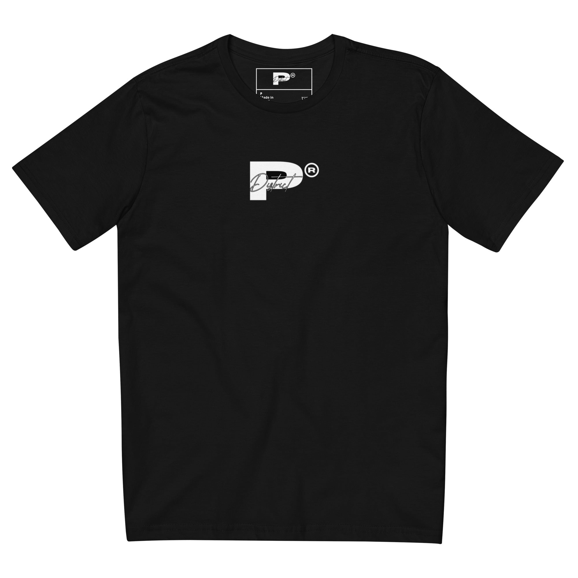 Camiseta justa com modelagem reta masculina